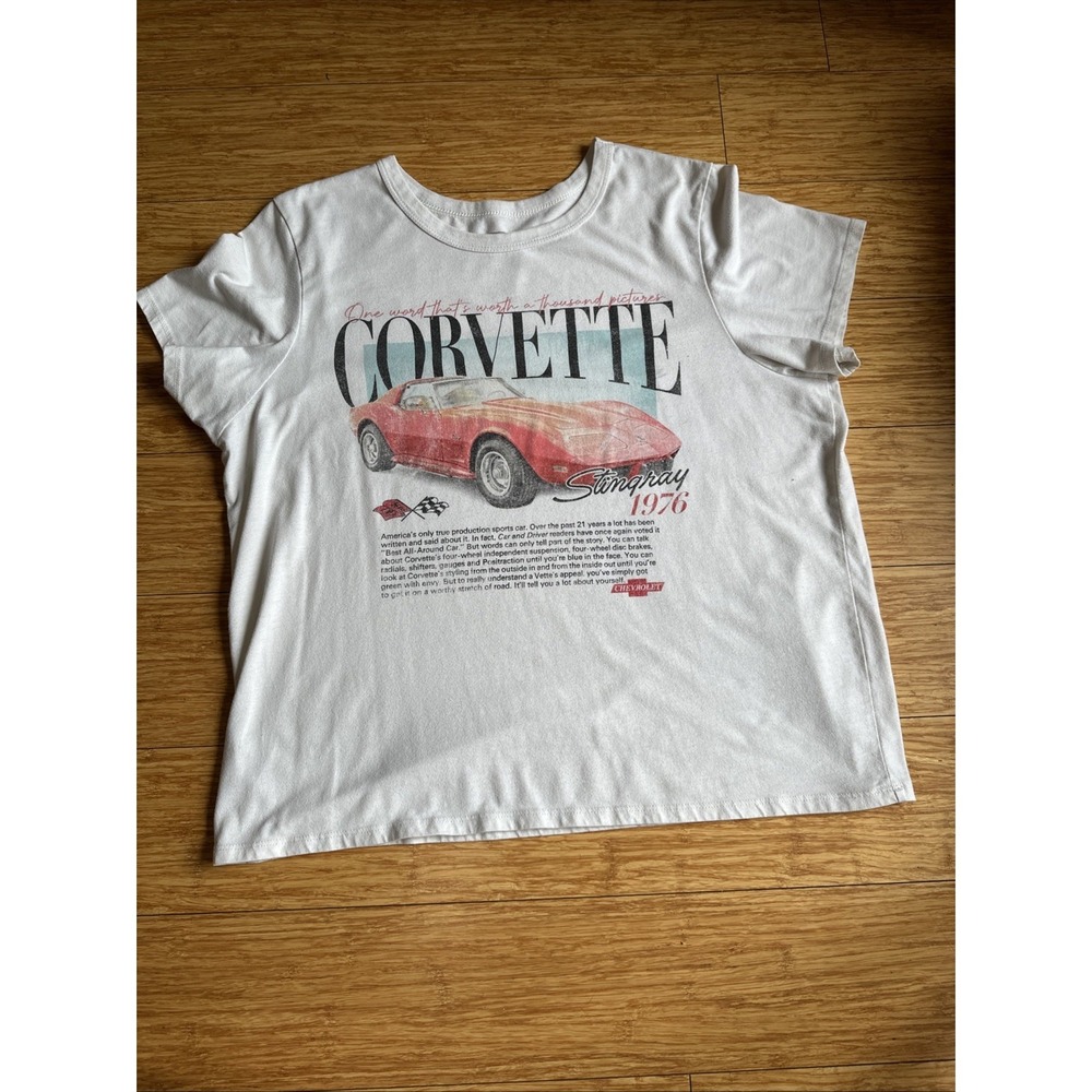 Officially Licensed GM Corvette Stingray Graphic Tee  Womens XXL